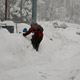 climbing snow banks