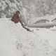 climbing snow banks
