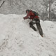 climbing snow banks